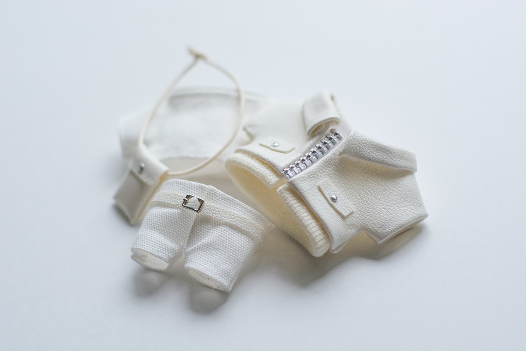 ホワイトブルゾンコーディネイト5点セット