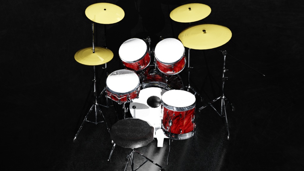 ドラムセット+スティック2種