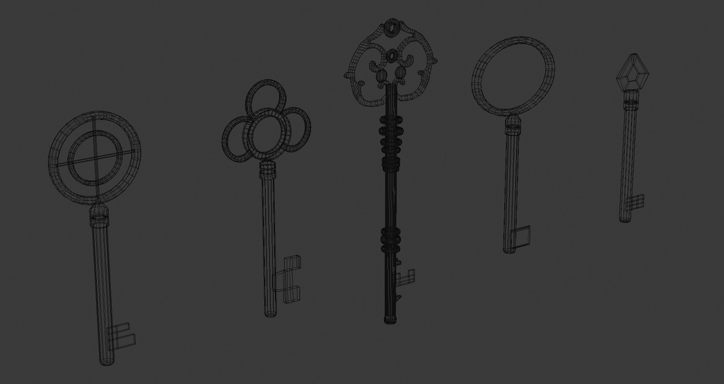 レトロ 鍵 5本セット