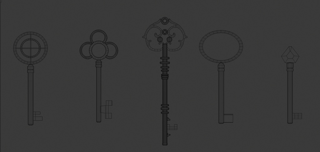 レトロ 鍵 5本セット