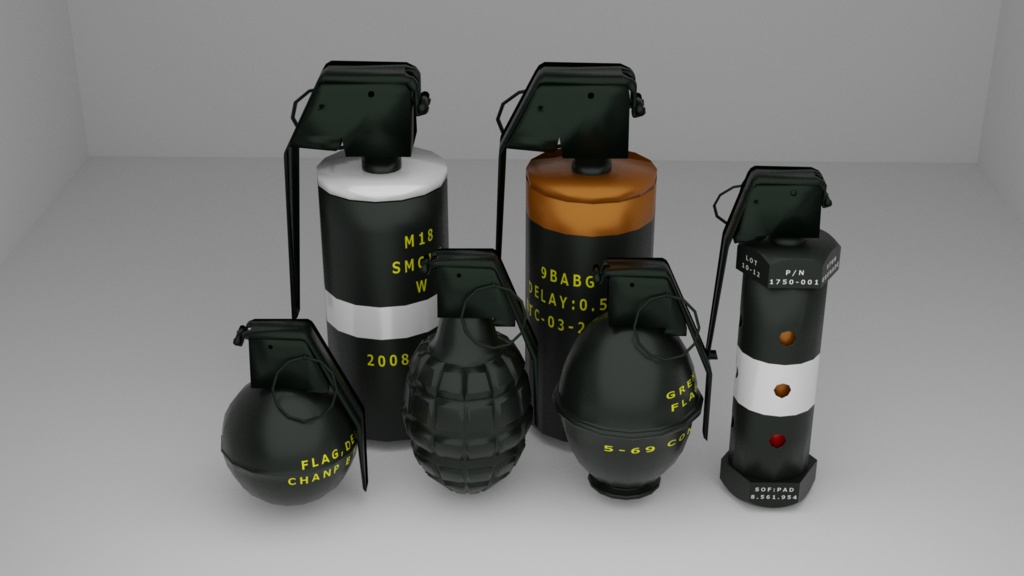 F1手榴弾レプリカ2個セット 手榴弾6個セット - サイレントアウルファクトリー(SOF) - BOOTH