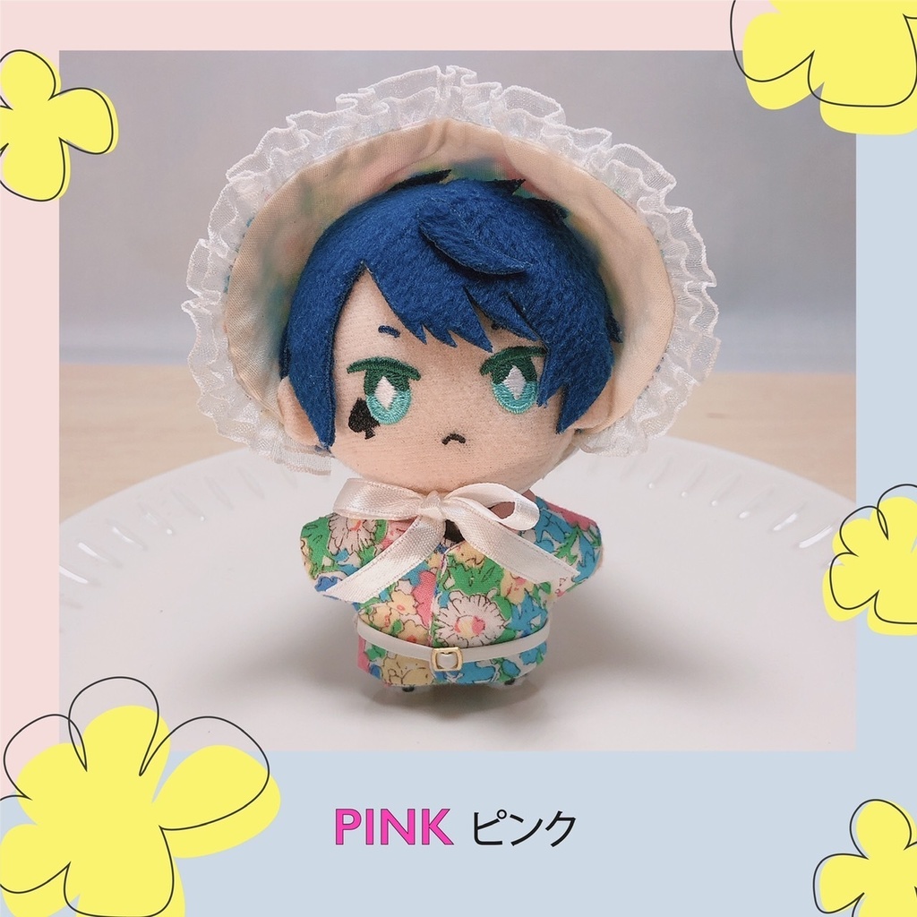 花柄ドレス・ボンネット