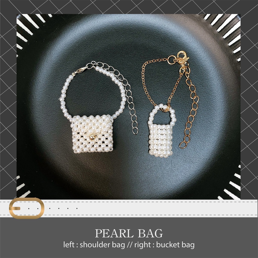 パール バッグ 二点セット