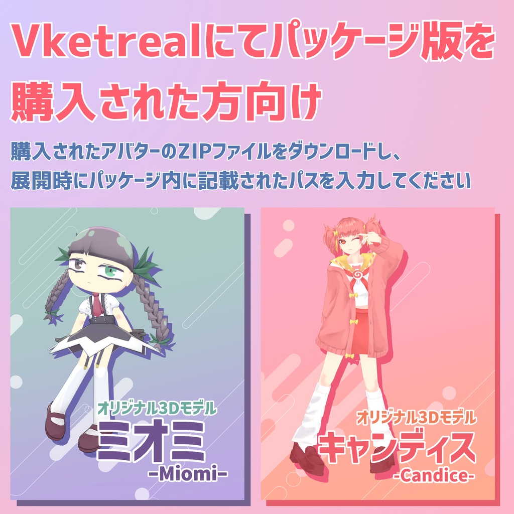 [Vketrealでパッケージ版を購入された方向け]ダウンロードページ