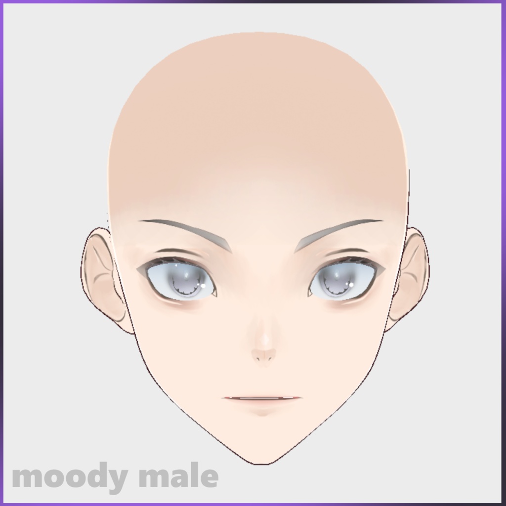 Vroid - Moody Male Faceset