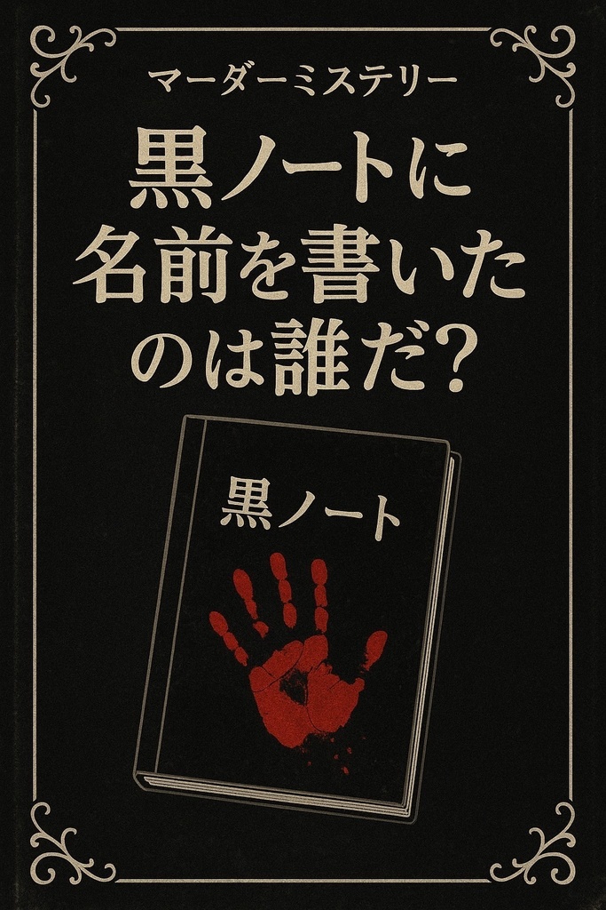 デスノートオマージュ 8〜10人多人数向け! マーダーミステリー 黒ノートに名前を書いたのは誰だ