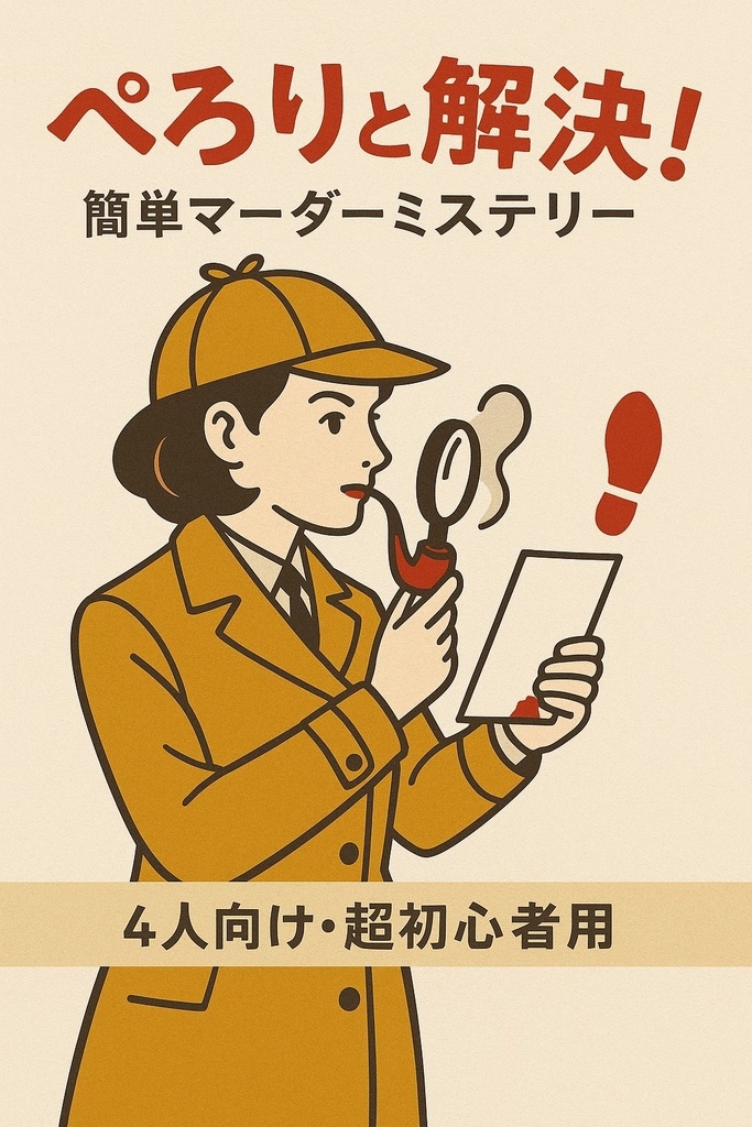 初心者も安心!ペロリと解決!簡単マーダーミステリー