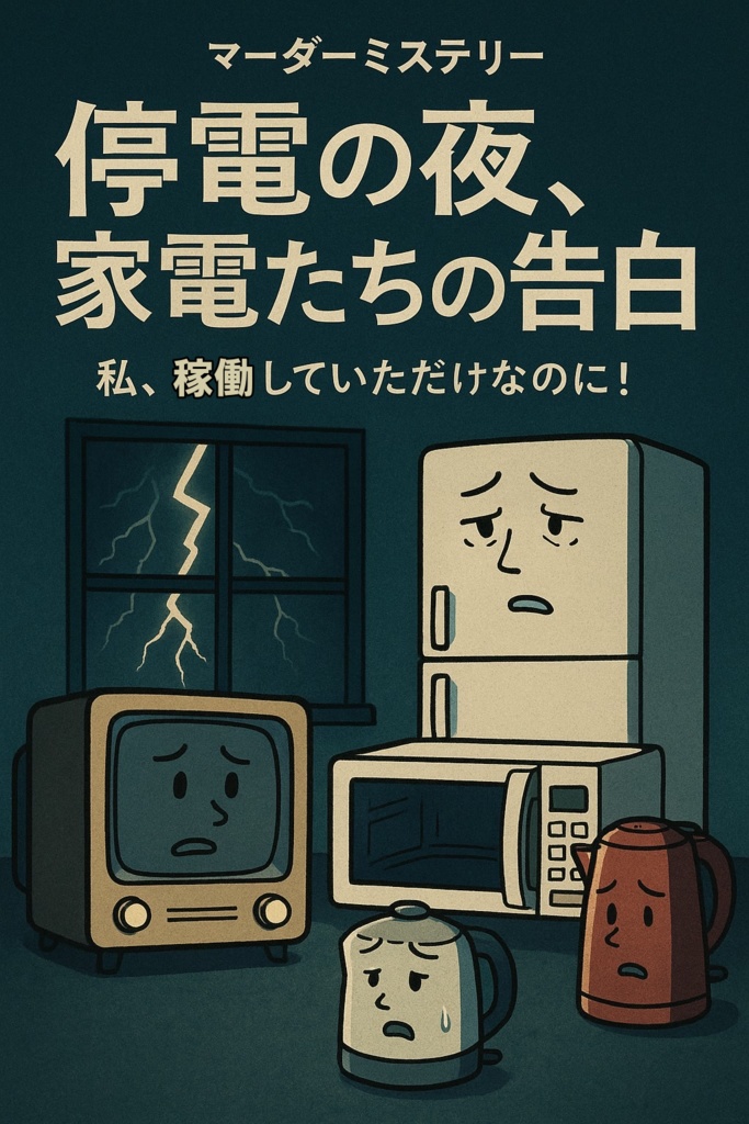 題材は家電！？犯人はランダム！リプレイ性有り！マーダーミステリー 停電の夜、家電たちの告白 プレイ人数4〜6人(GM無し可)