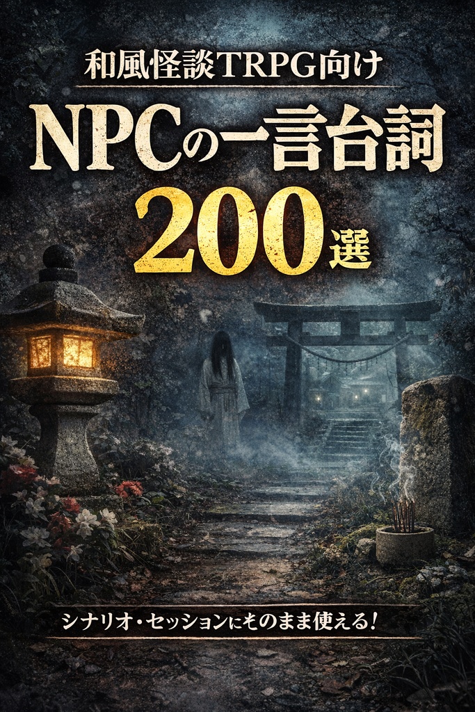 和風怪談版 NPCの一言台詞 200選
