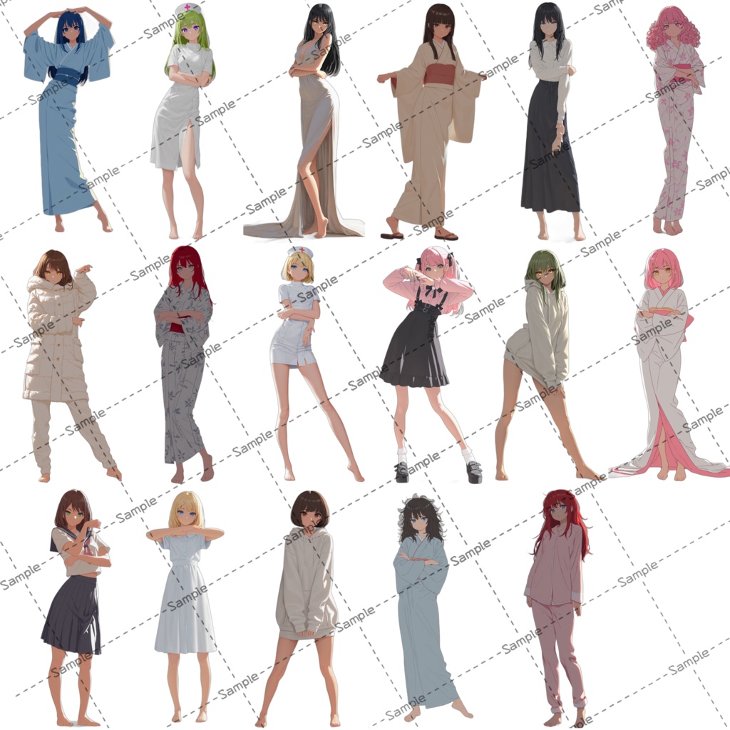 大容量177体! 立ち絵 詰め合わせ 素材