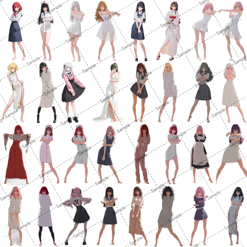 大容量177体! 立ち絵 詰め合わせ 素材