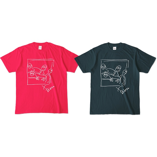 鷹宮リオン　ゲ◯ニカカラーTシャツ