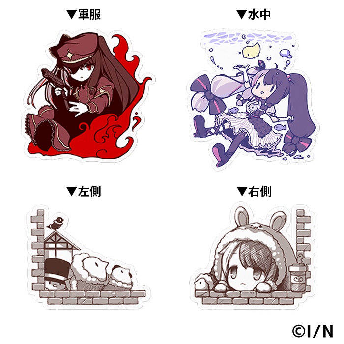 夜見れな オリジナルステッカー(ホワイト)