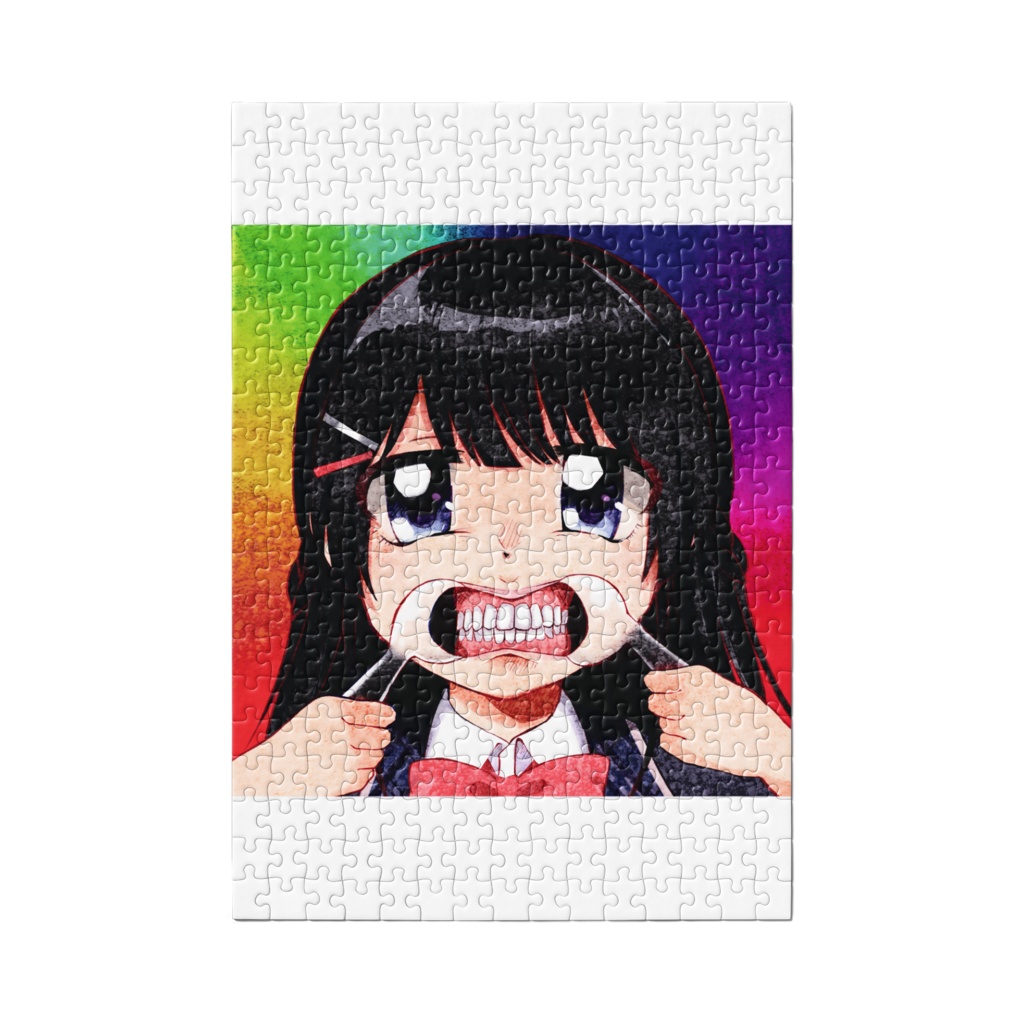 マウスオープナーで歯を見せる月ノ美兎パズル