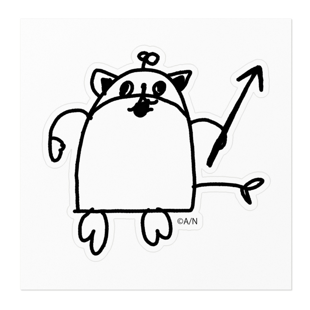 七次元生徒会!樋口楓作まめねこステッカー