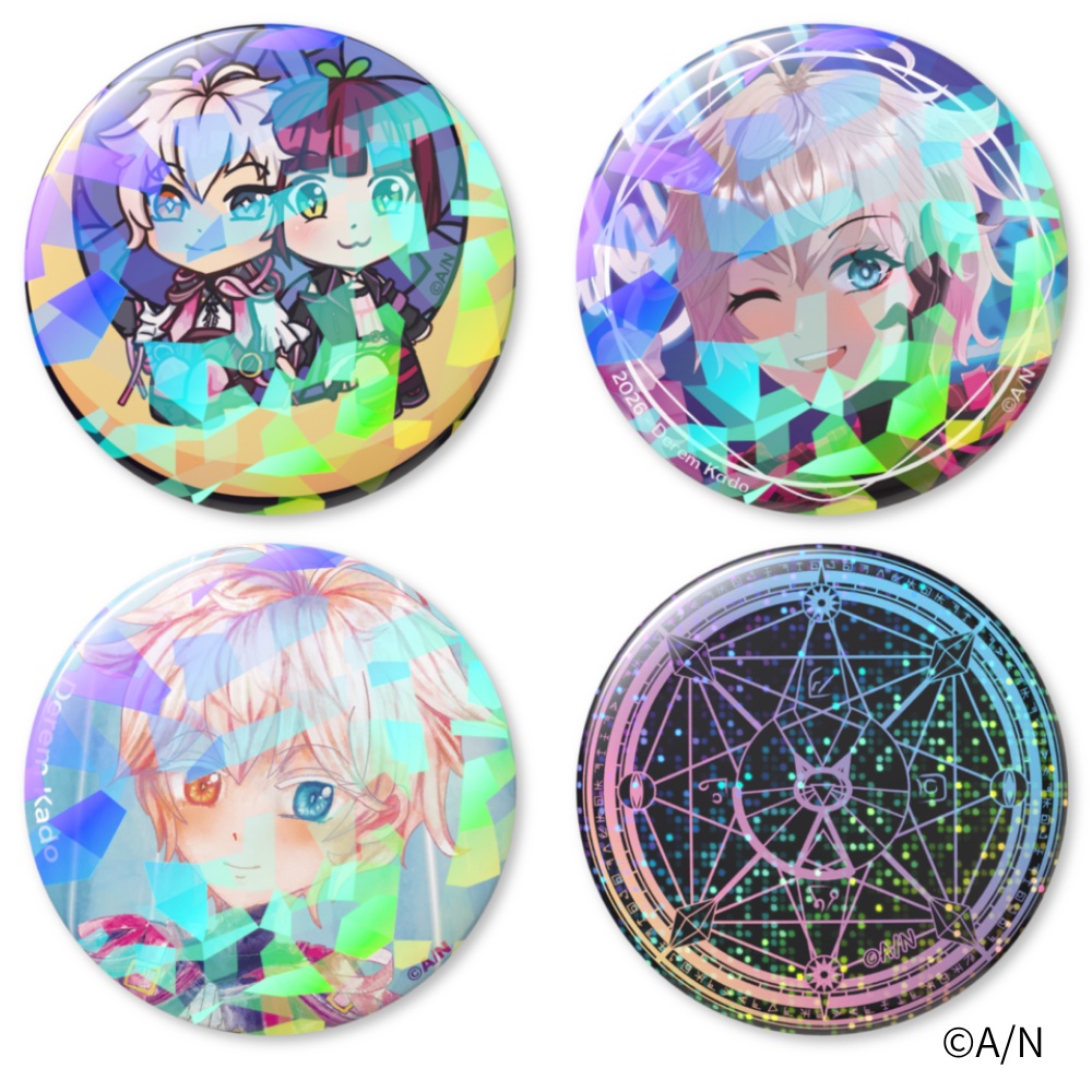 The Mixsing Pieces Holographic Can Badge