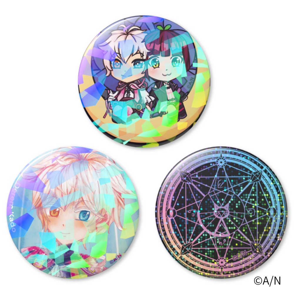 The Mixsing Pieces Holographic Can Badge