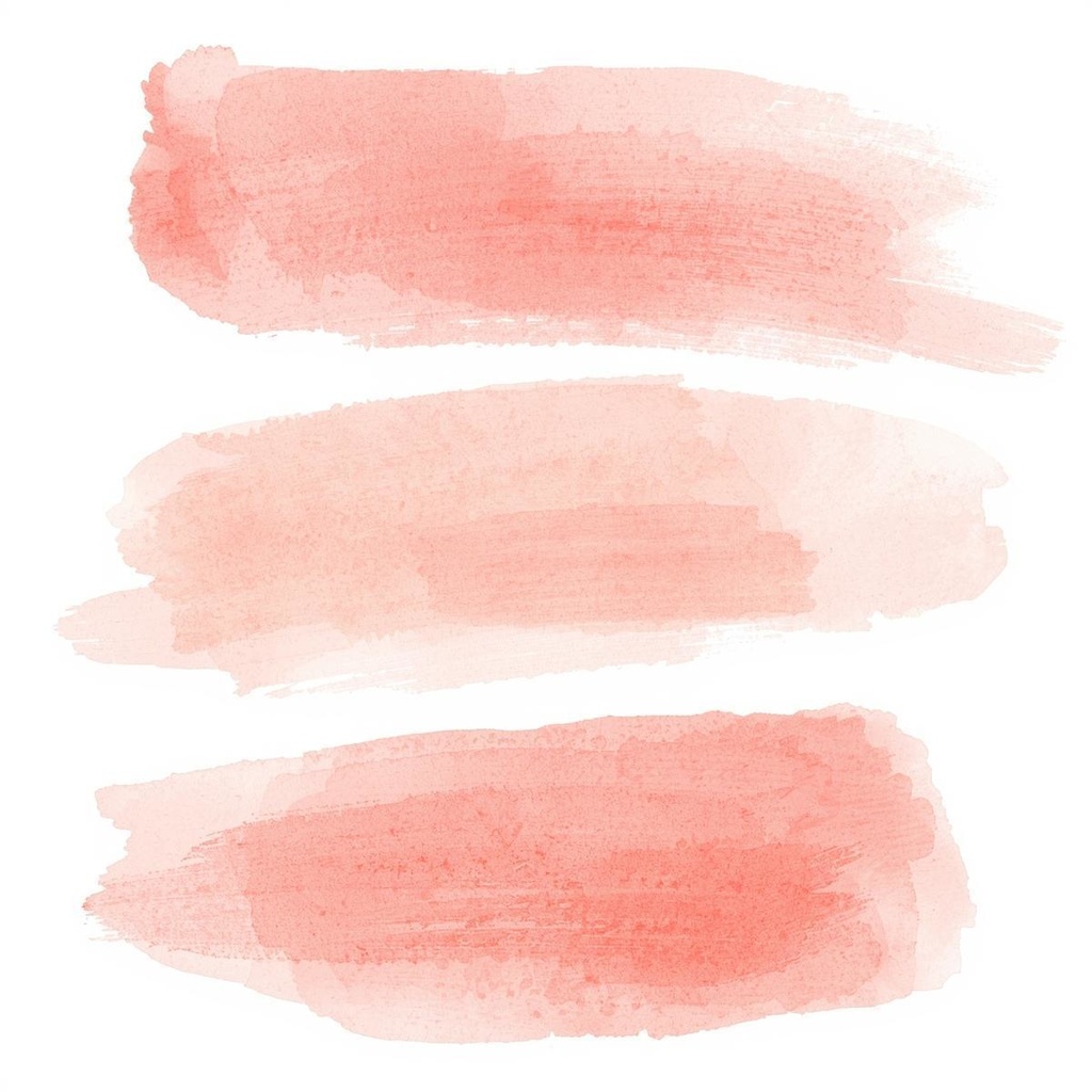 水彩絵の具 Brush Stroke シリーズ クリップアート(全15色)PNG背景透過