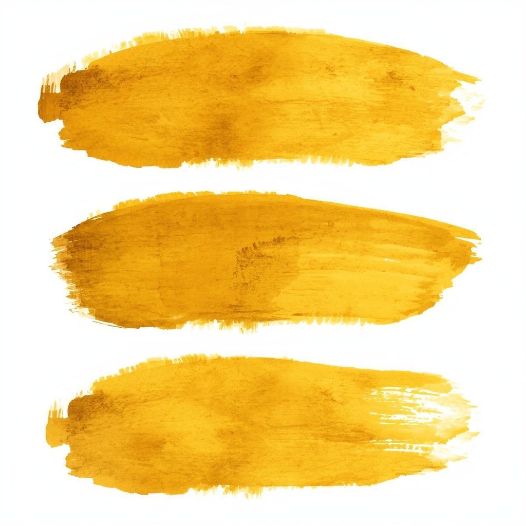 水彩絵の具 Brush Stroke シリーズ クリップアート(全15色)PNG背景透過