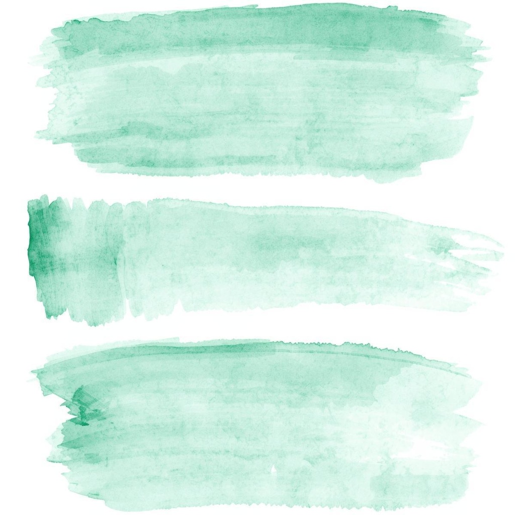 水彩絵の具 Brush Stroke シリーズ クリップアート(全15色)PNG背景透過
