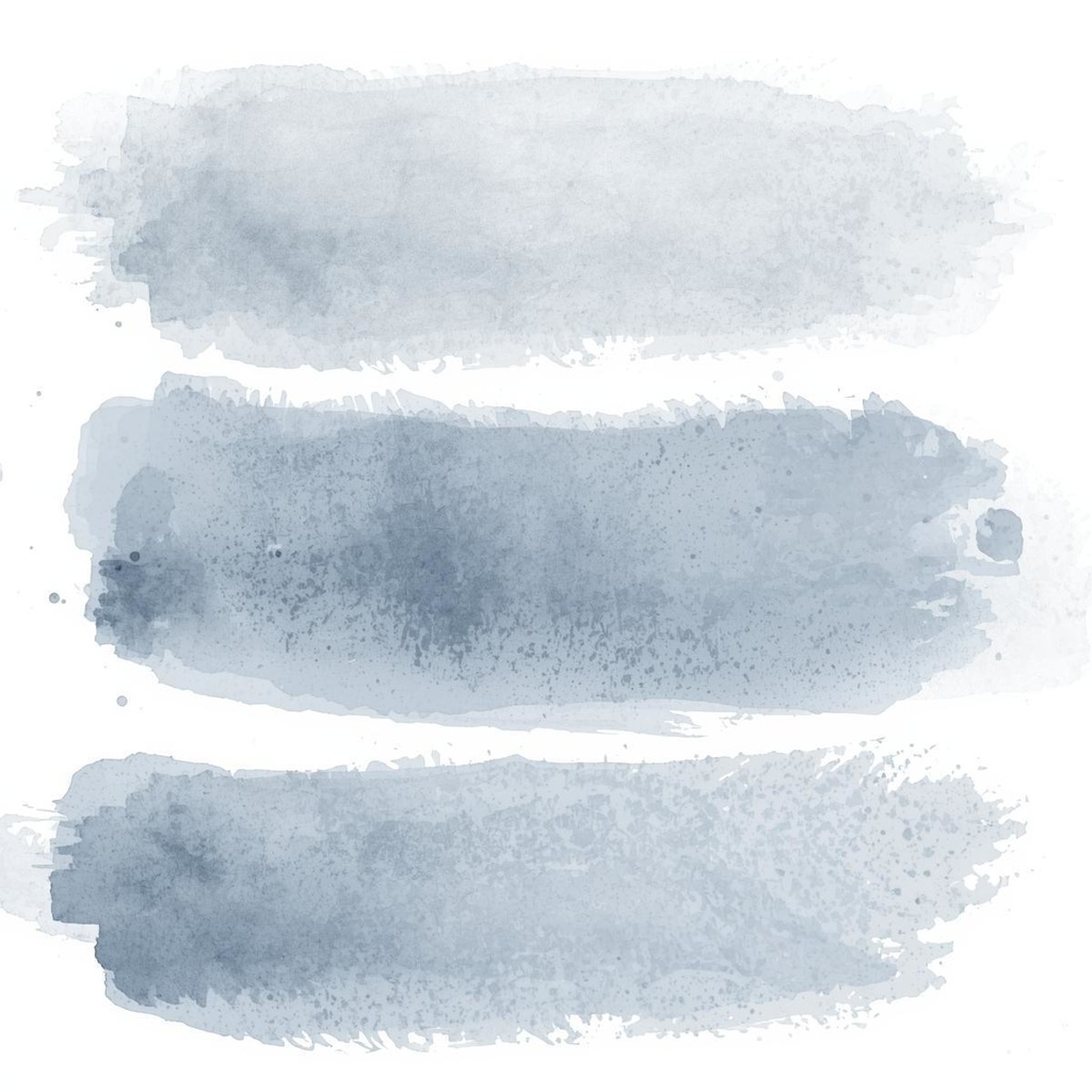 水彩絵の具 Brush Stroke シリーズ クリップアート(全15色)PNG背景透過