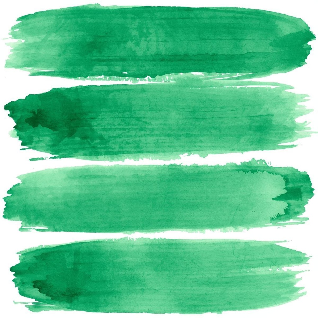 水彩絵の具 Brush Stroke シリーズ クリップアート(全15色)PNG背景透過