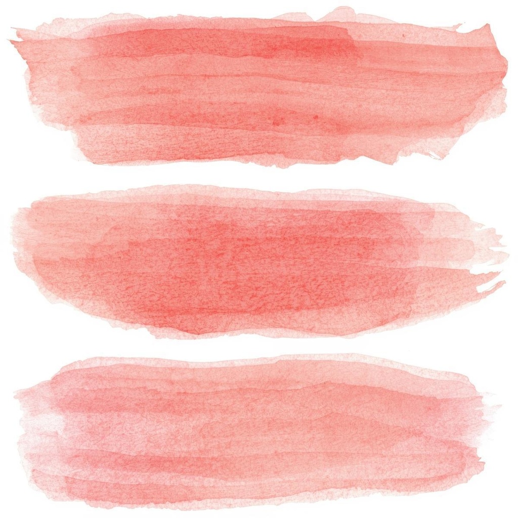 水彩絵の具 Brush Stroke シリーズ クリップアート(全15色)PNG背景透過