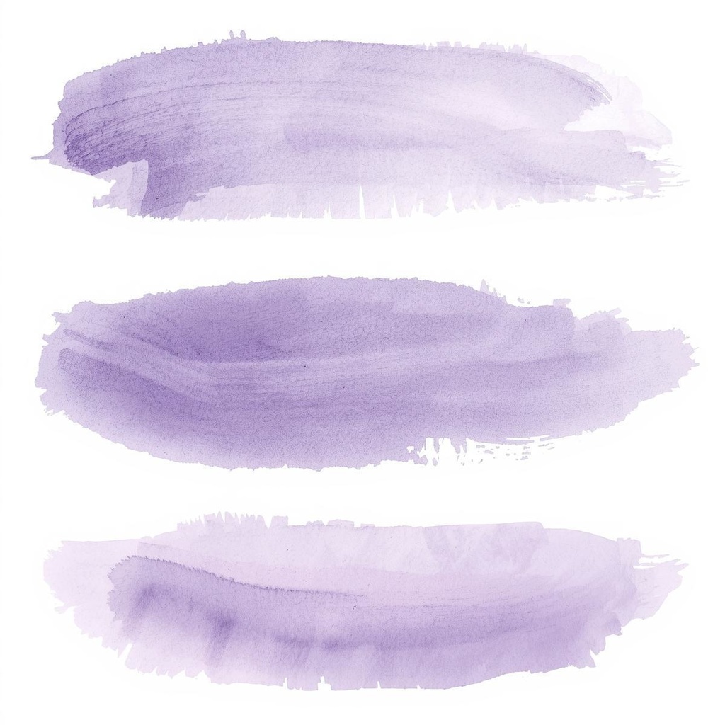 水彩絵の具 Brush Stroke シリーズ クリップアート(全15色)PNG背景透過