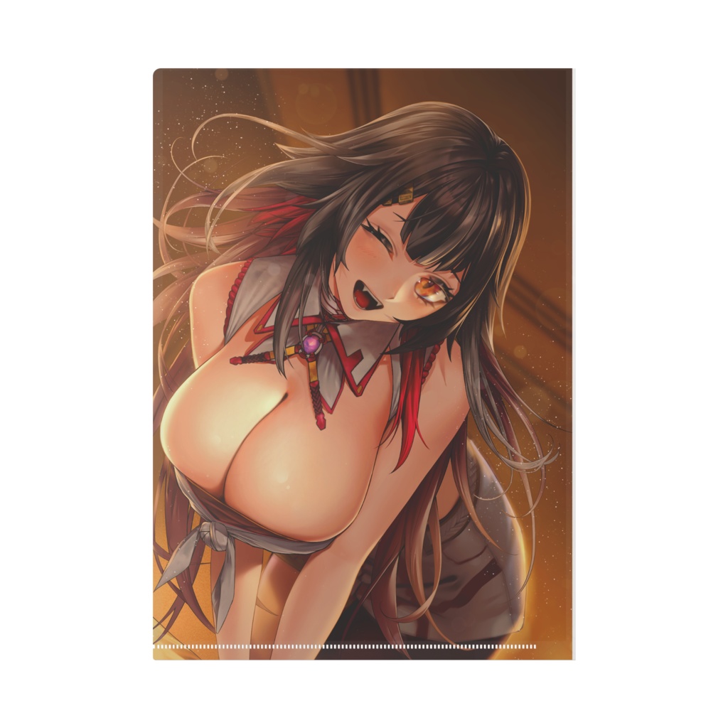 デビュー記念クリアファイル裏面ウィンク😉/式梅シトリ