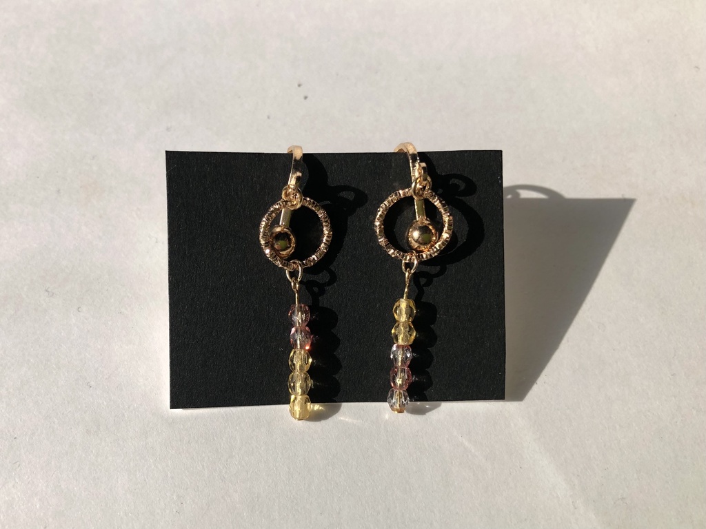 バイカラー イヤリング