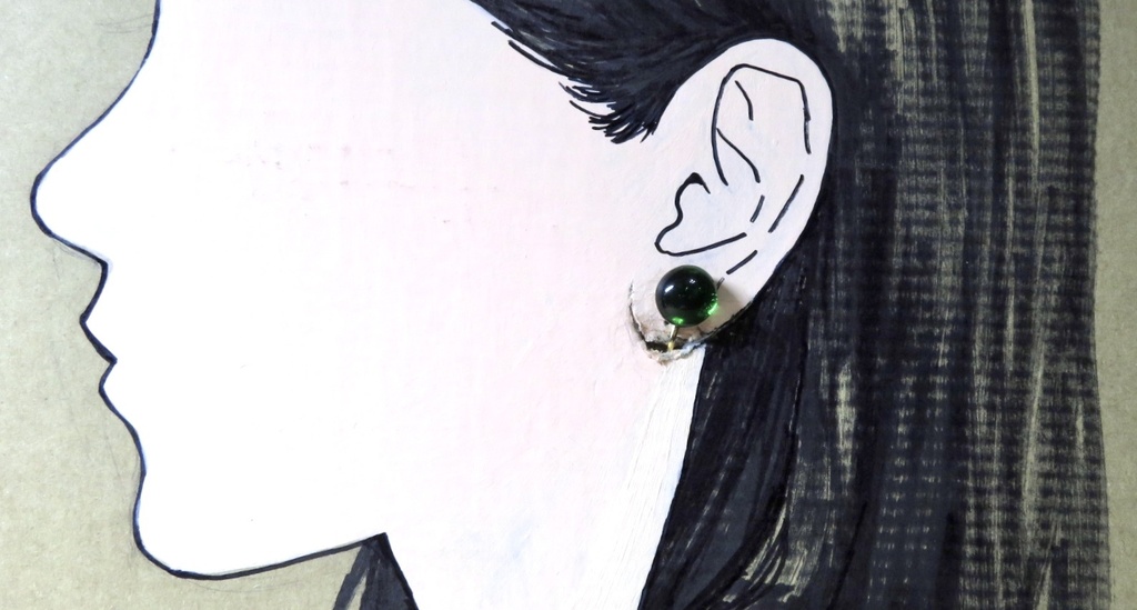 グリーン イヤリング