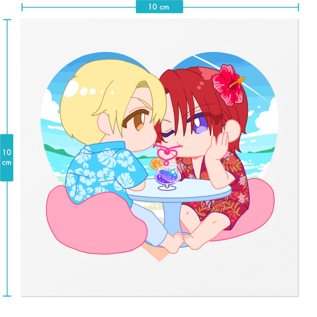 優蘭夏ステッカー