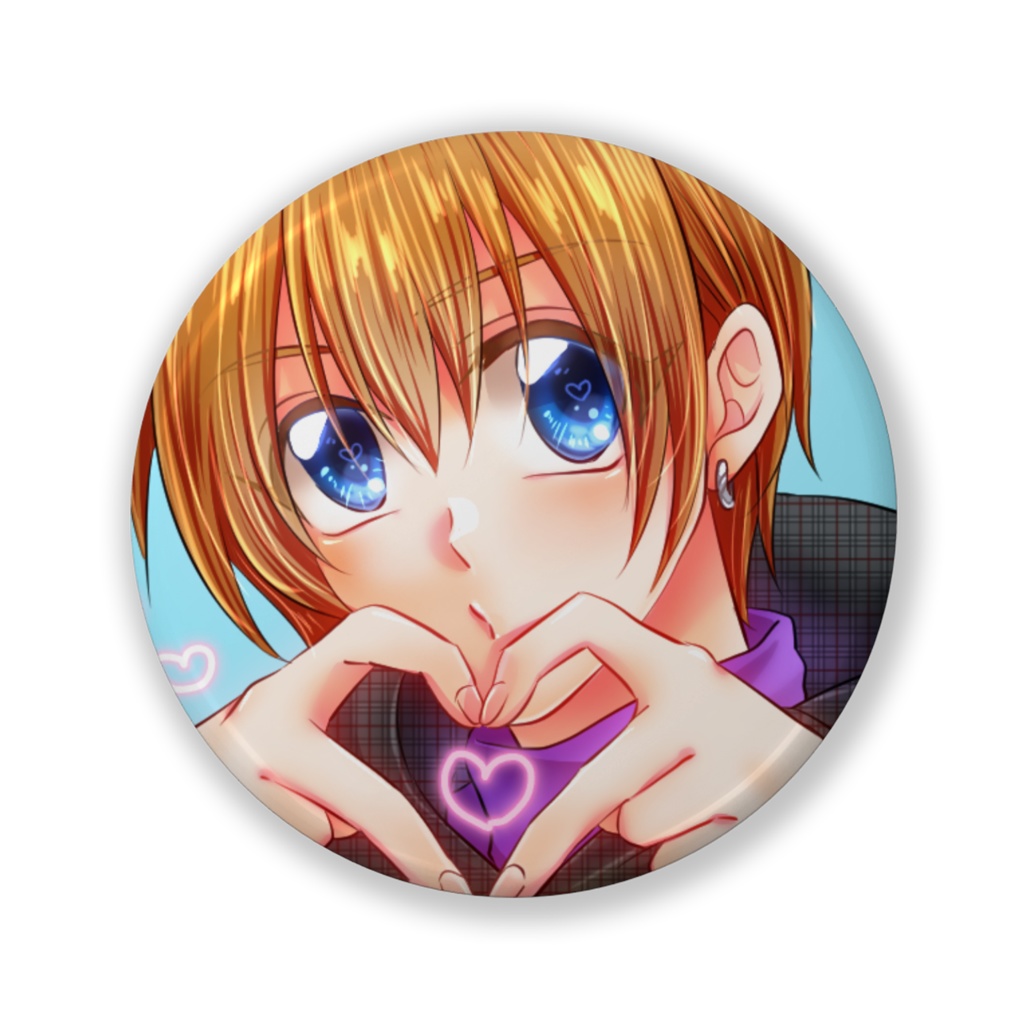 オミHBD缶バッチまる