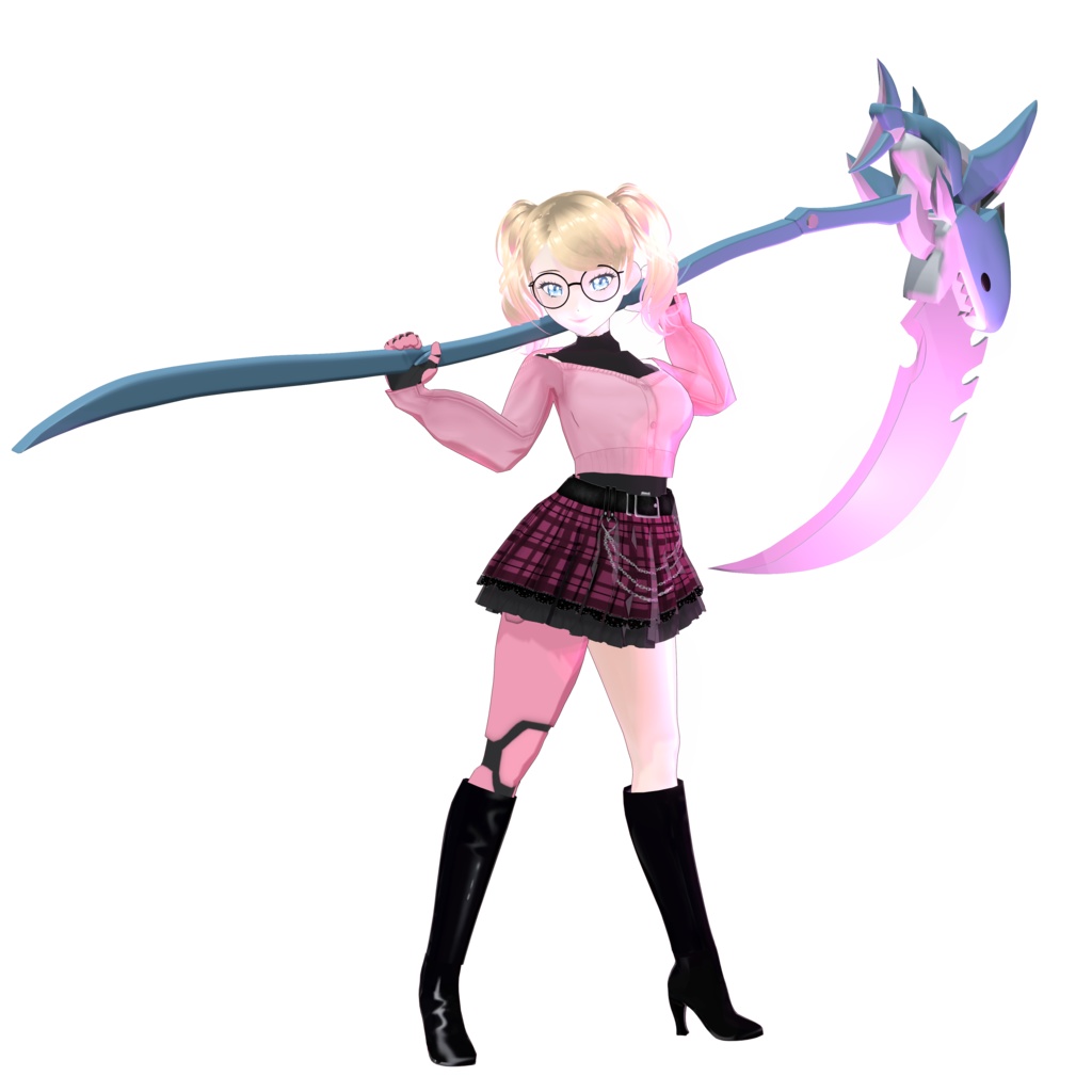 Blahaj Scythe (Work In Progress)