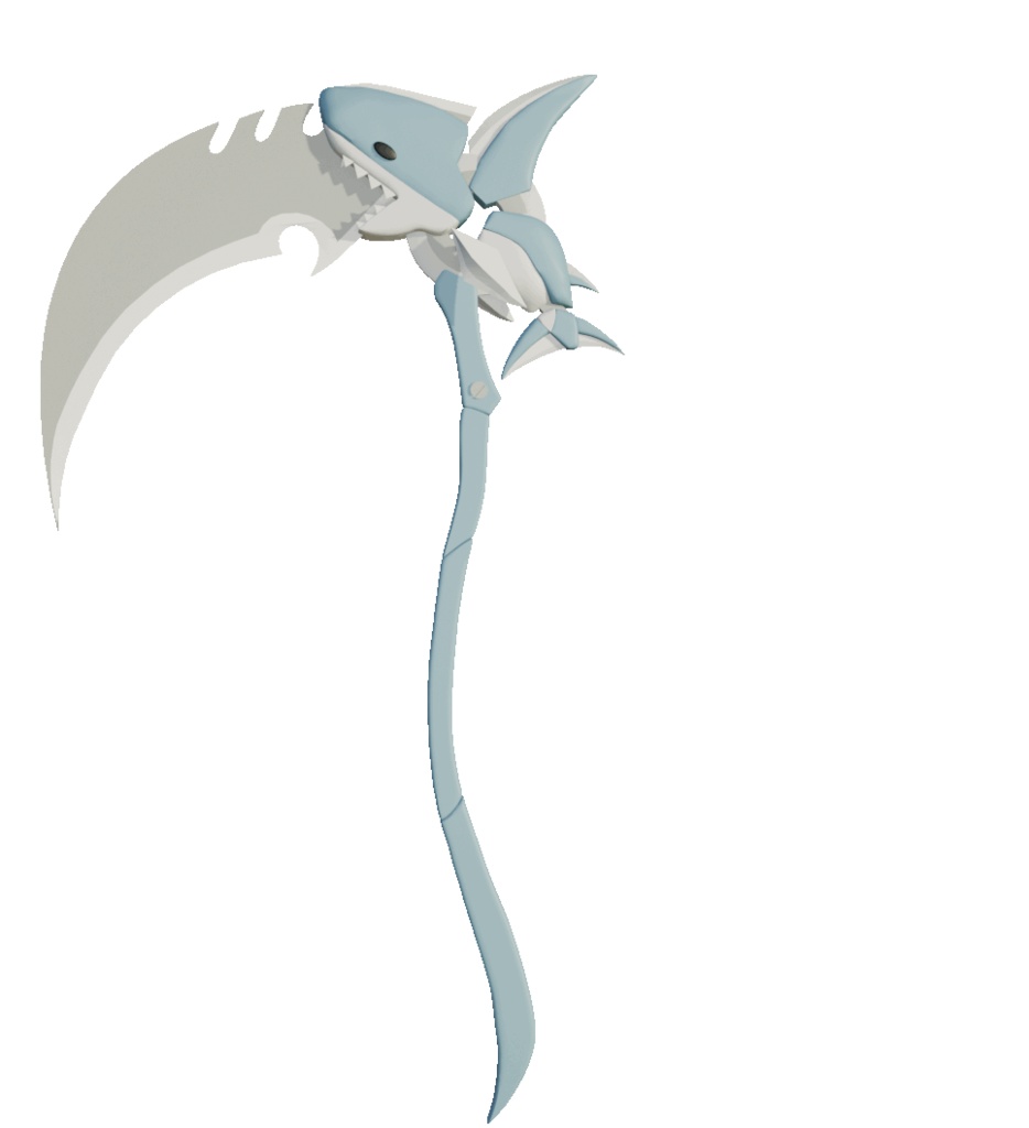 Blahaj Scythe (Work In Progress)
