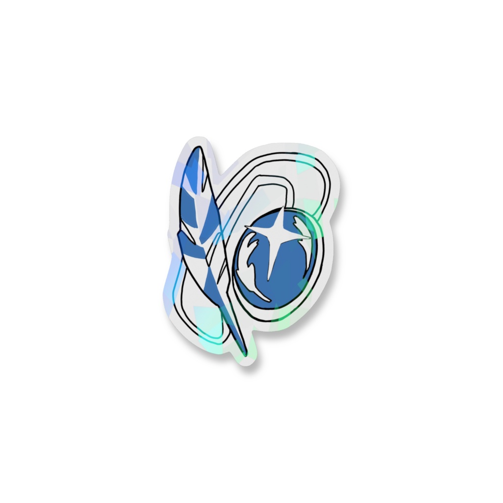 ティコちゃんマークステッカーホロ