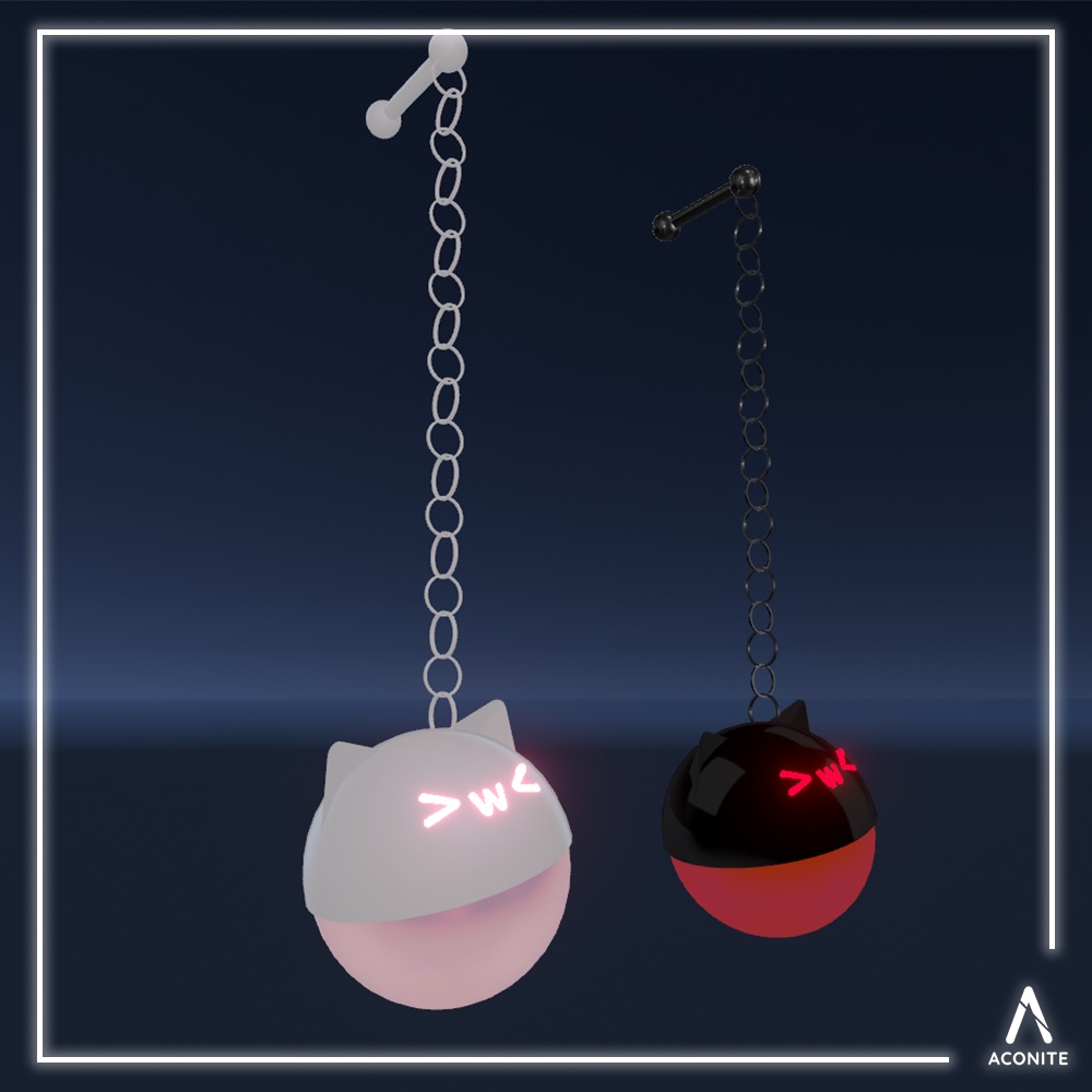 『🏷️GW SALE!』Cat Earring 猫イヤリング (PB)