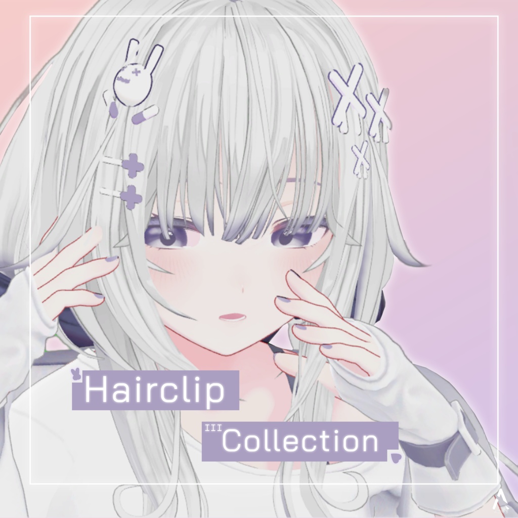 [3D Model] Cute Hairclip 3rd Collection ヘアクリップ