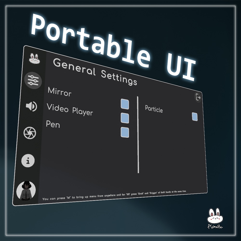 [Prefab]Portable UI For VRC World (2.0 Update)