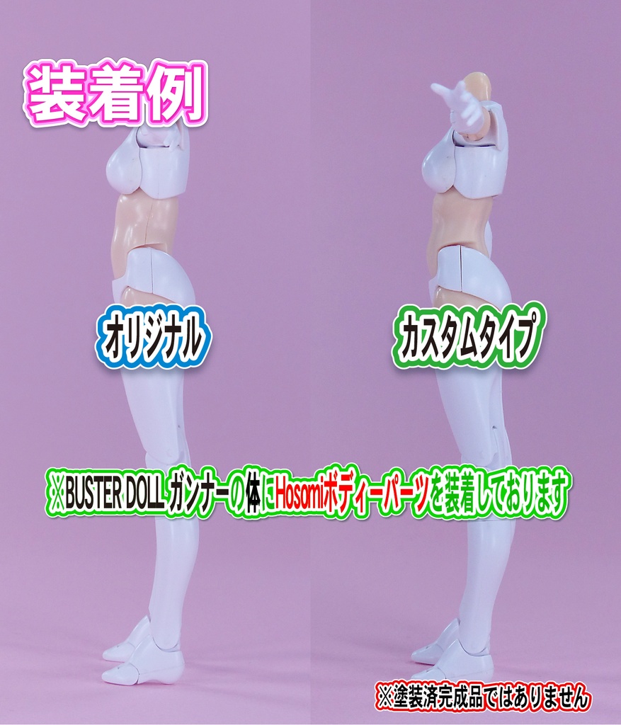 Block2-M用ボディー Hosomiタイプ (バスタードールシリーズ等)