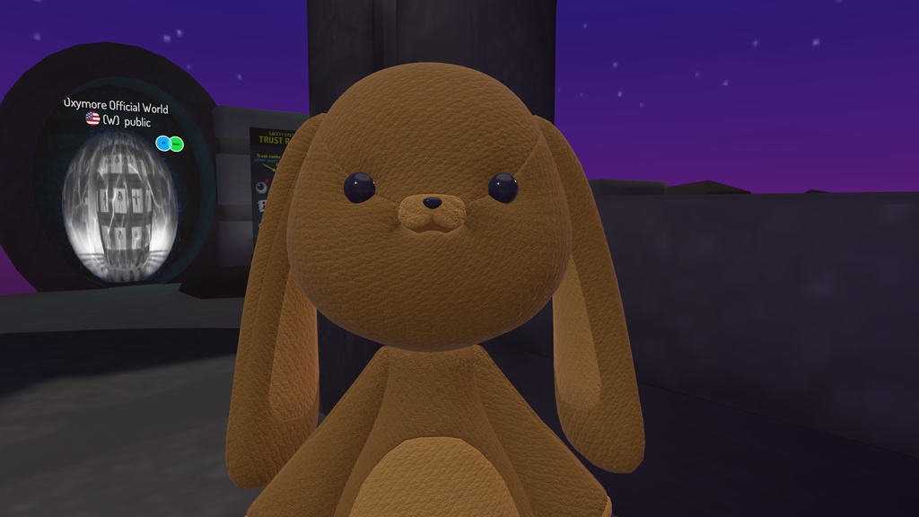 Teddy bunny vrchat avatar (physbones and lip sync)
