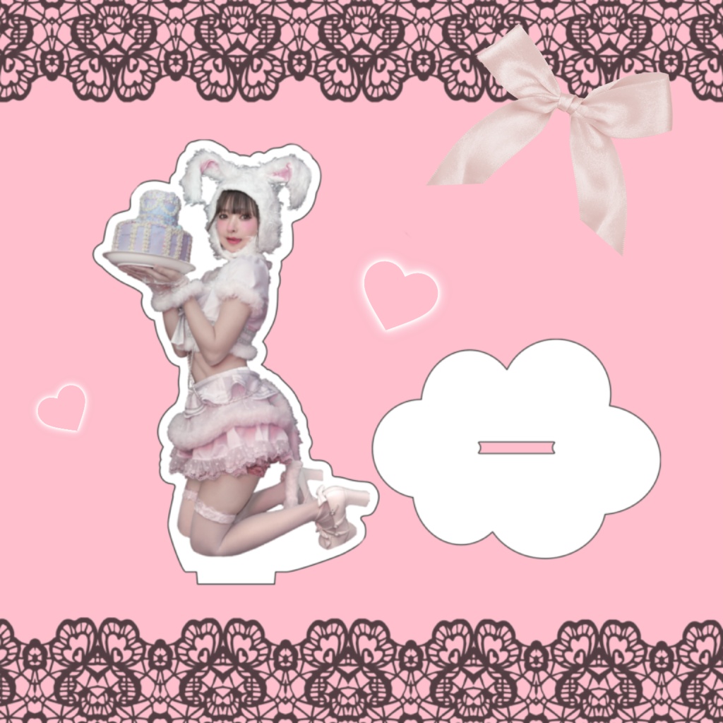 虹色うさぎアクスタ