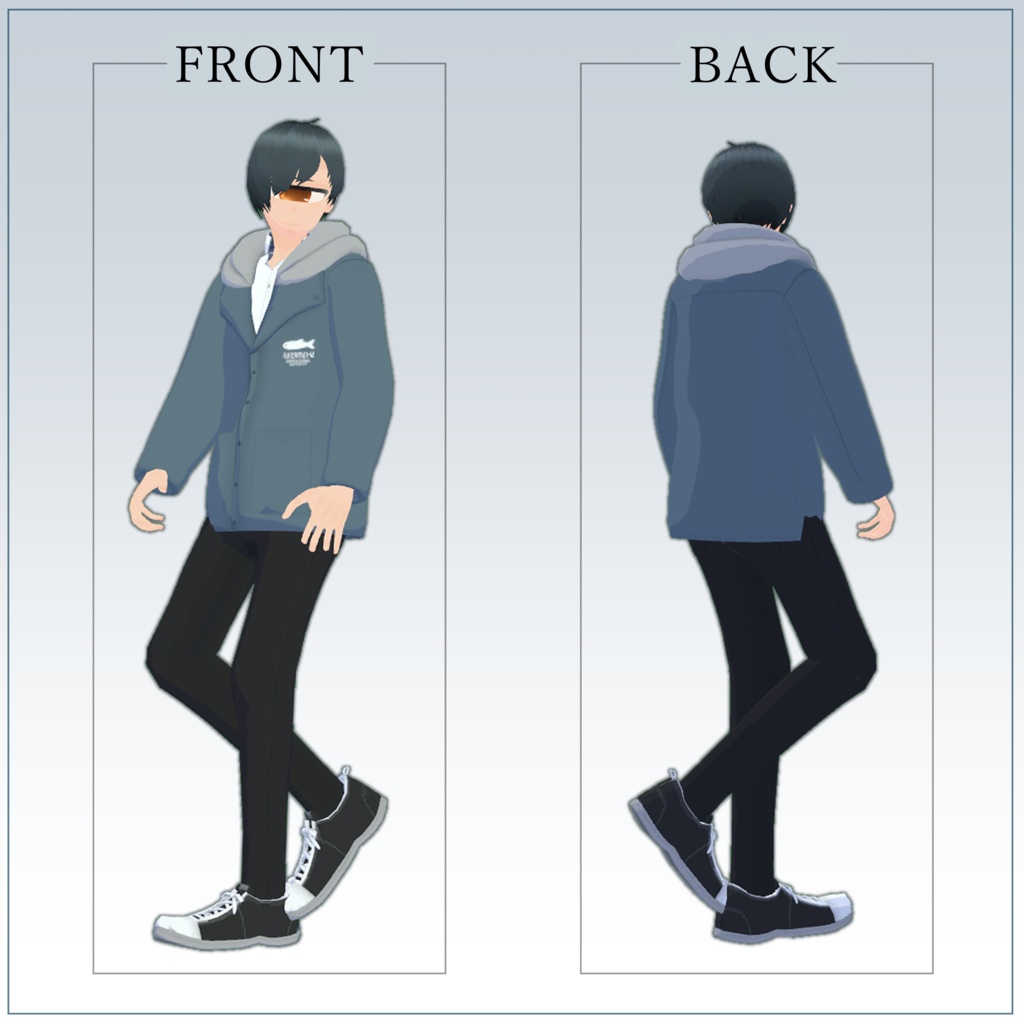 【オリジナル3Dモデル】単眼男子『Eleo(エレオ)』