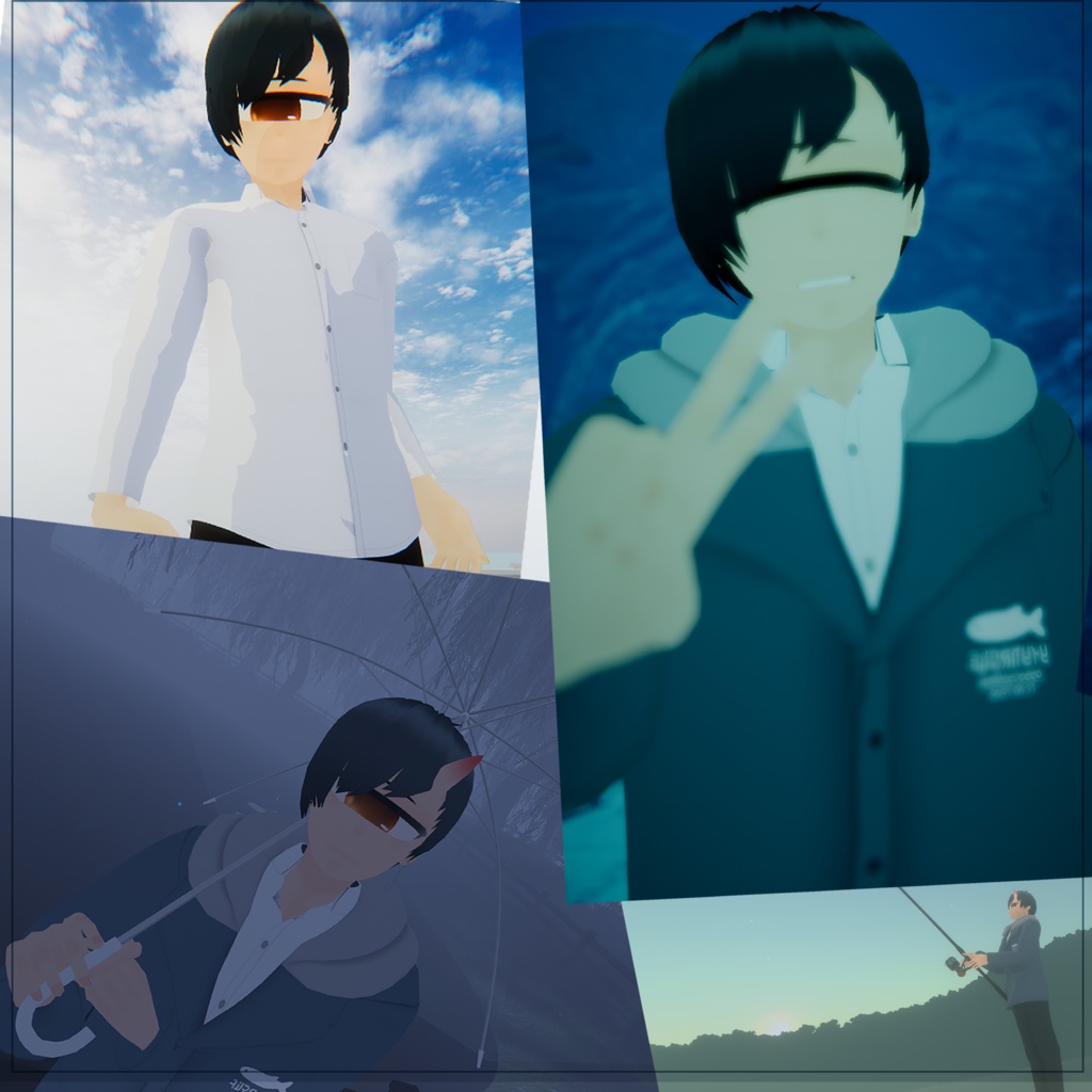 【オリジナル3Dモデル】単眼男子『Eleo(エレオ)』