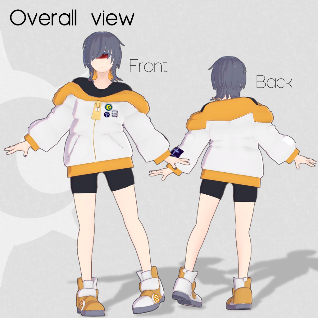 【VRC向けオリジナル3Dモデル】単眼娘『Astr0(アストロ)』