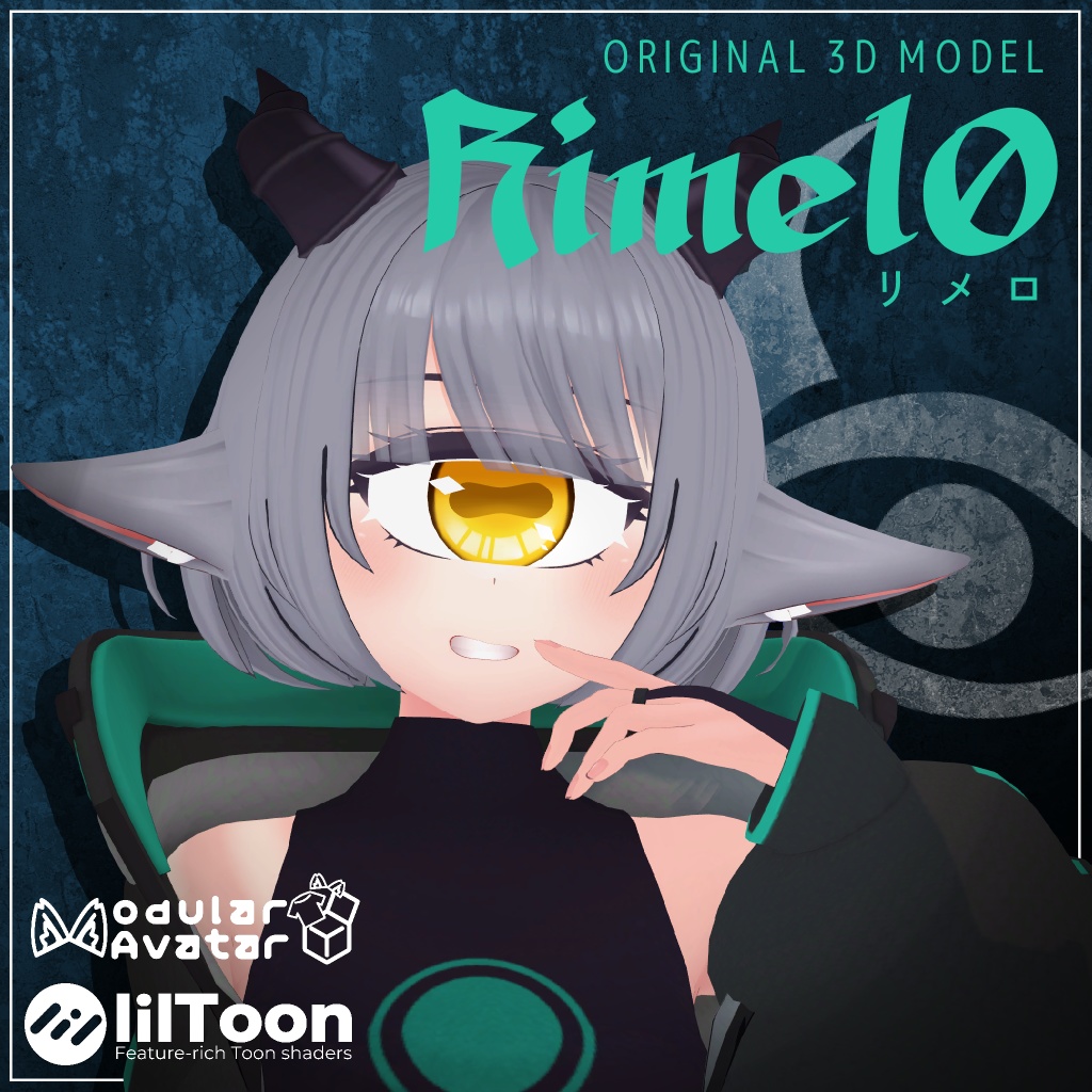 【オリジナル3Dモデル】単眼娘「Rimel0 (リメロ)」
