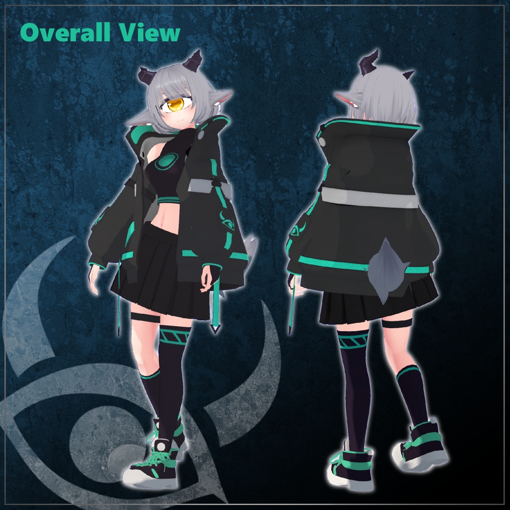 【オリジナル3Dモデル】単眼娘「Rimel0 (リメロ)」