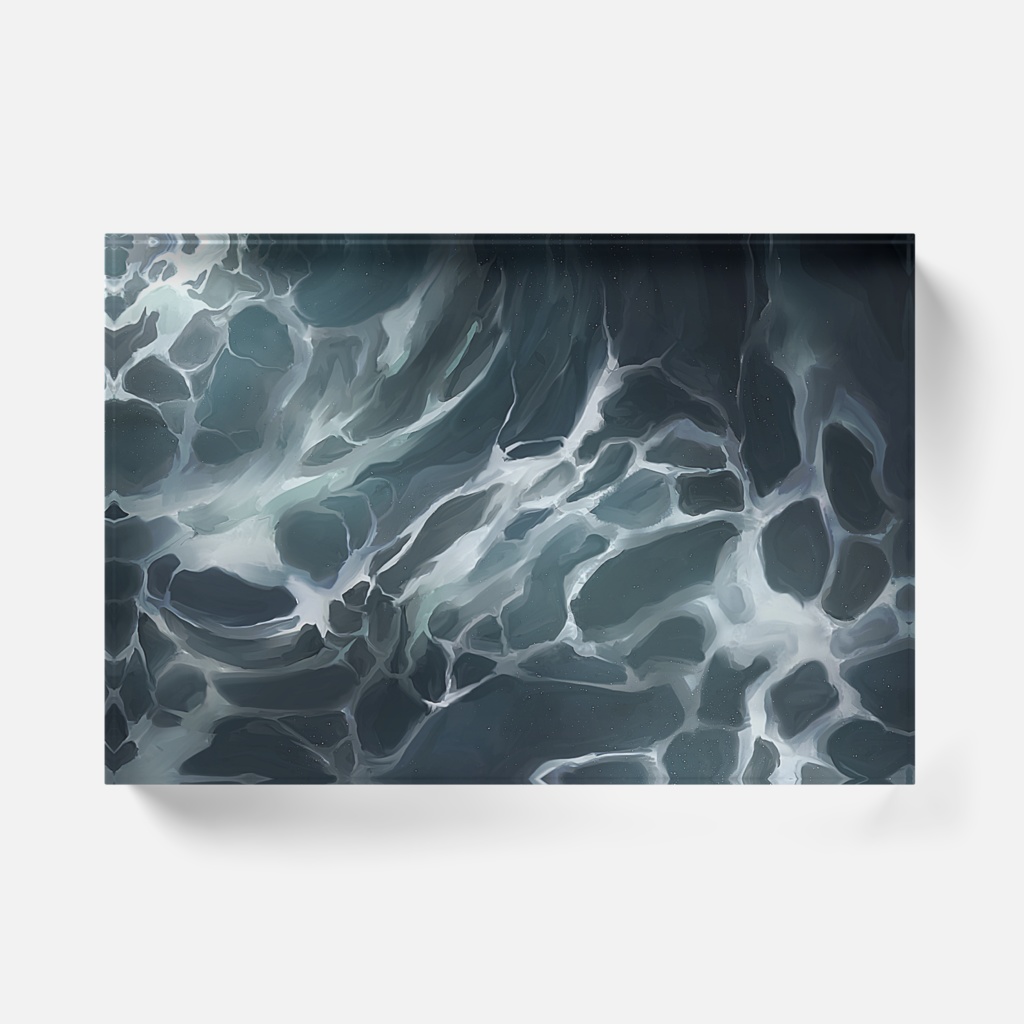 波アクリルブロック