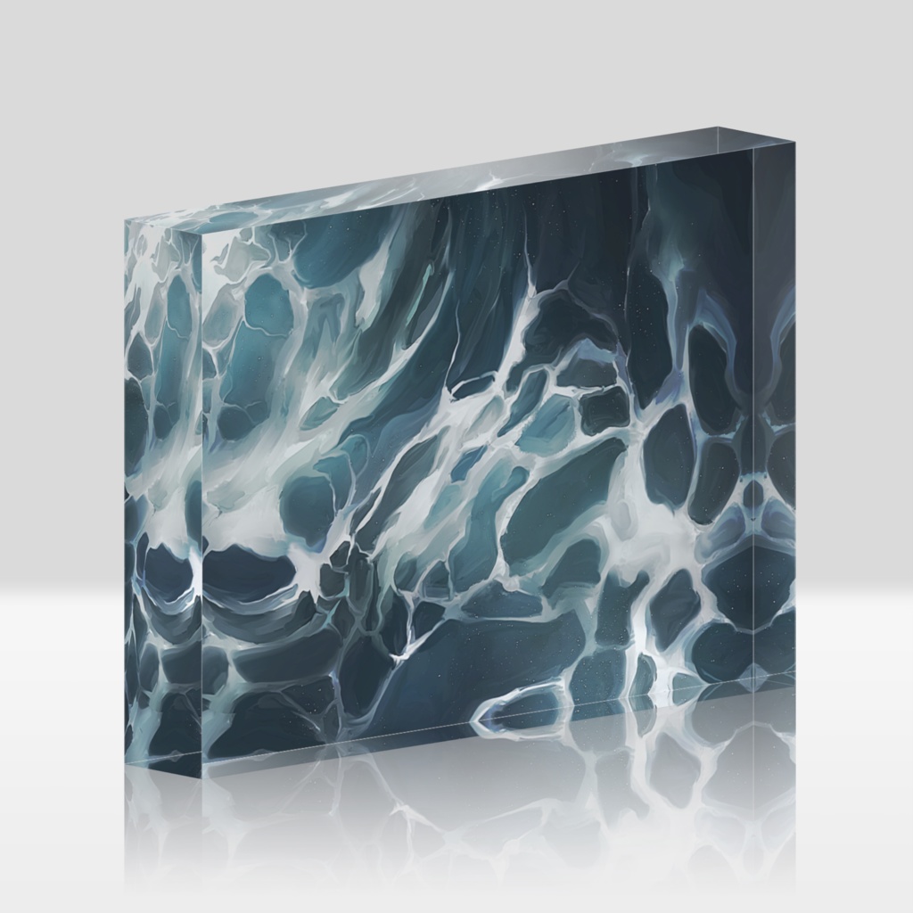 波アクリルブロック