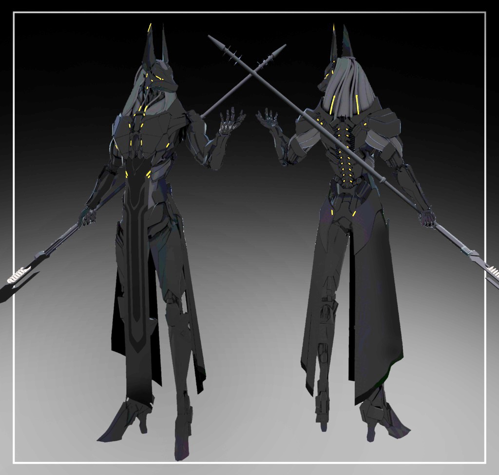 オリジナル3Dモデル【Anubis】